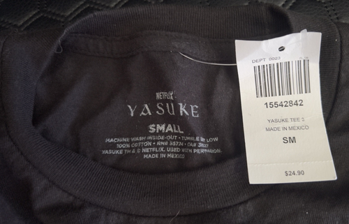 Netflix Yasuke Anime T-Shirt Japanese Samurai Hot Topic Exclusive Black Small - Picture 7 of 7