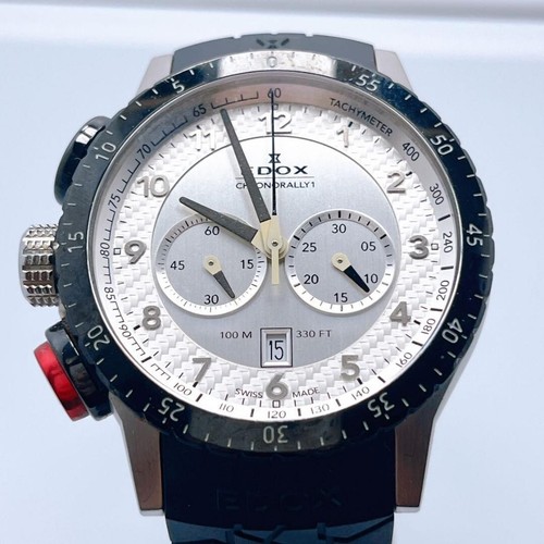 Orologio Uomo EDOX Chronograph 1 10305-3NR-AN Cronografo Quarzo