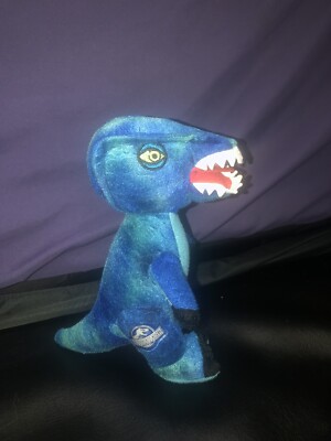 JW Jurassic World Plush Dinosaur Stuffed Blue Green Velociraptor