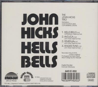 John Hicks Hell's Bells 【公式通販】