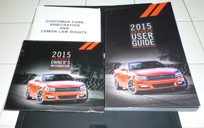 2015 DODGE CHARGER USER GUIDE OWNERS MANUAL SET +case 15 SE SXT SRT 392 HELLCAT