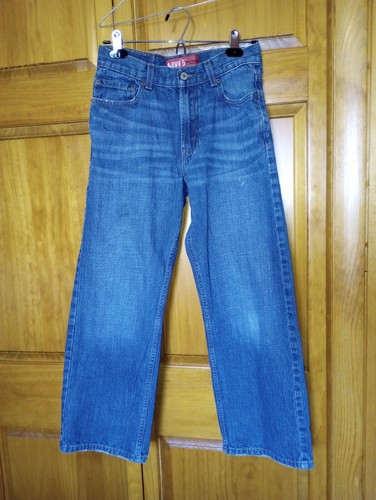 Pantalones de mezclilla sueltos rectos 27 x 27 hechos en Egipto talla Levis 569 14 pulgadas para niños (o niñas) - Imagen 16 de 19