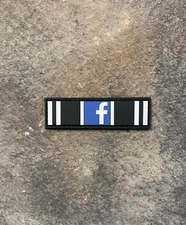 Facebook Action Ribbon:  30 Day Ban PVC Patch