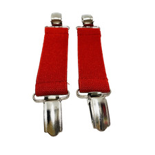 Children's Red Mitten / Gloves Clips Holders 2pc Set Brand New