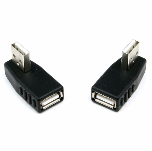 2 pcs USB 2.0 Charger Turning Angled Adapter for iPhone 6 6s 7 SE 8 X XR XS Plus - Picture 2 of 5