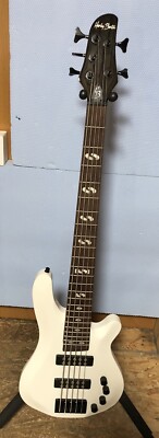 Bassgitarre Harley Benton B-550 White Progressive Series