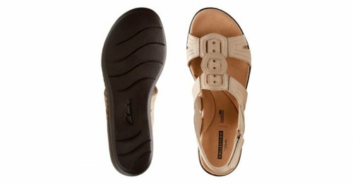 Size 11W Clarks Women's Leisa Vine Platform Sandals Sand Leather Style  34116 | eBay