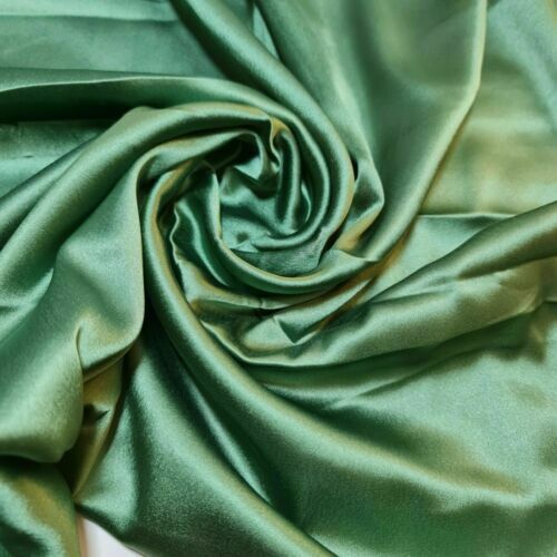Plain Silky Satin Luxury Fabric Wedding Dress Craft Décor Material 58" By Meter - Picture 108 of 118