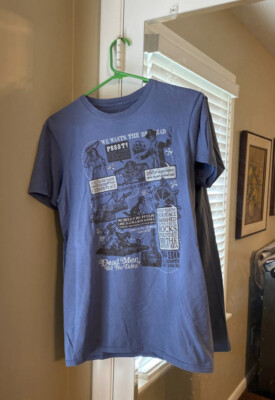 Vintage Pirates Of The Caribbean Ride Shirt Redhead Disney Parks Yo Ho Blue