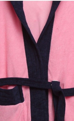 Sleepwear Unisex Kids Bath Robe Terry Cotton Long Nightwear Kimono Dressing Gown - Picture 3 of 8