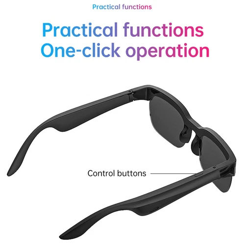 Smart Glasses AI Translator Hands-Free Music & Calls UV Protection BT Sunglasses - Picture 9 of 11