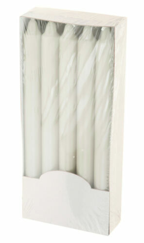 Candele Steariche Bianche 10 Pezzi | 1.8x1.8x15 Cm | Senza Fumo E Senza Colature | Fatte In Italia - Foto 7