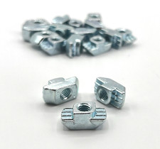 M8-1.25, Tee drop T Nut Zinc plated 45 series extrusion  10 mm Slot, lot 50