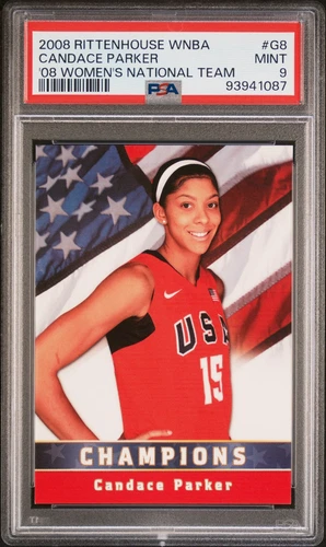 Candace Parker 2008 Rittenhouse WNBA National Team ROOKIE /444 #G8 PSA 9 POP 7!