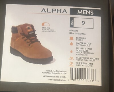 25% Off Now $29.99! Brahma Mens Alpha Steel Toe Waterproof 6