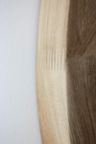 Natural Timber Round Mirror 60cm - Picture 4 of 6