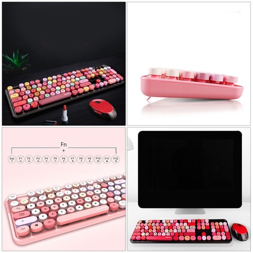 Kabelloses Tastatur- -Set Drahtlose Tastaturmaus Laptop-Tastatur Mädchen - Bild 12 von 12