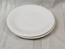 2 VTG HOMER LAUGHLIN FIESTA WHITE SALAD BREAD PLATE 7 1/4"