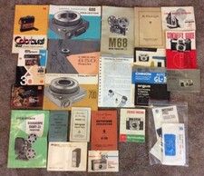 50s 60s 70s Camera Ephemera Lot Manuals Brochures Argus Kodak Symbolica 25 Pc