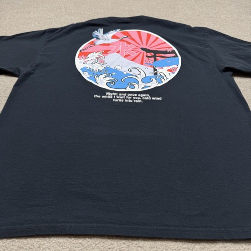 CVLA Mens Shirt Black Size XL Short Sleeve Streetwear Heron Logo Crew Neck Tee - Picture 2 of 10