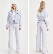 Levi's Premium Ribcage Wide Leg Light Wash Women  s Full Length Jeans 29 x 32 NEW