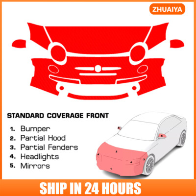 8.5Mil PreCut Paint Protection Film Clear Bra PPF Kit For FIAT 500 2012-2015