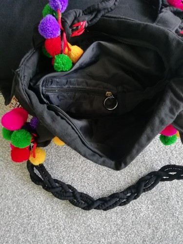 Oversized Bohemian Bag Colourful Embroidered Boohoo Travel Indie Festival Hippie - Picture 5 of 7