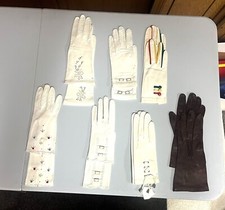 7 Pairs of Vintage Ladies Gloves Eveningwear