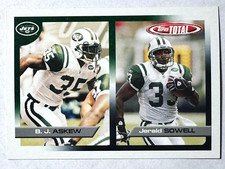 JERALD SOWELL & BJ ASKEW New York Jets 2005 Topps Total Card #160