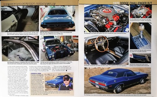 Dodge Challenger 1970 R/T - artículo original a todo color de 6 páginas - Imagen 3 de 3