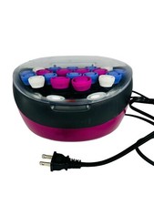 Remington Ionic Velvet Hot Rollers H-5600 3 Sizes NO CLIPS Tested Working