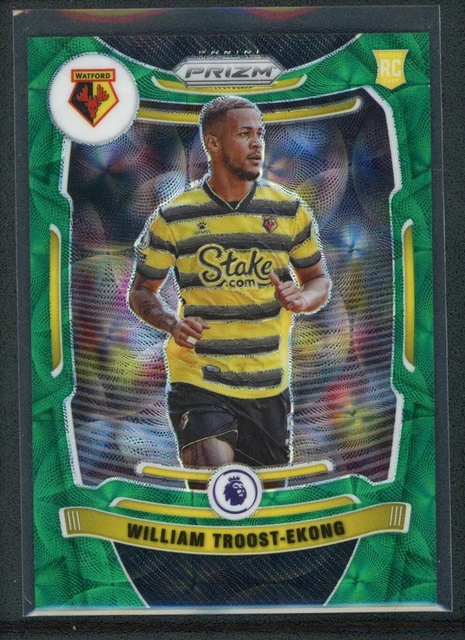 2021-22 WILLIAM TROOST EKONG 2/9 PANINI PRIZM PREMIER LEAGUE CHOICE GREEN ROOKIE