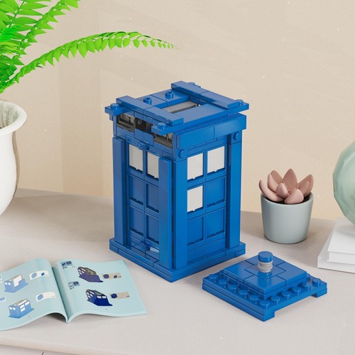 New Doctor Who Tardis Model Police Box Phone Booth Kit Set Compatible With L*go - Picture 3 of 12