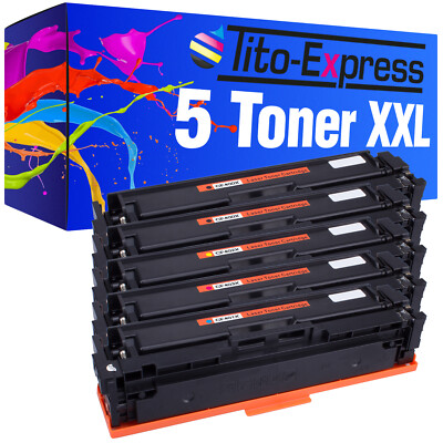 5 Toner XXL PlatinumSerie für HP Color LaserJet Pro M 252 DW M 252 N M 274 DN M 