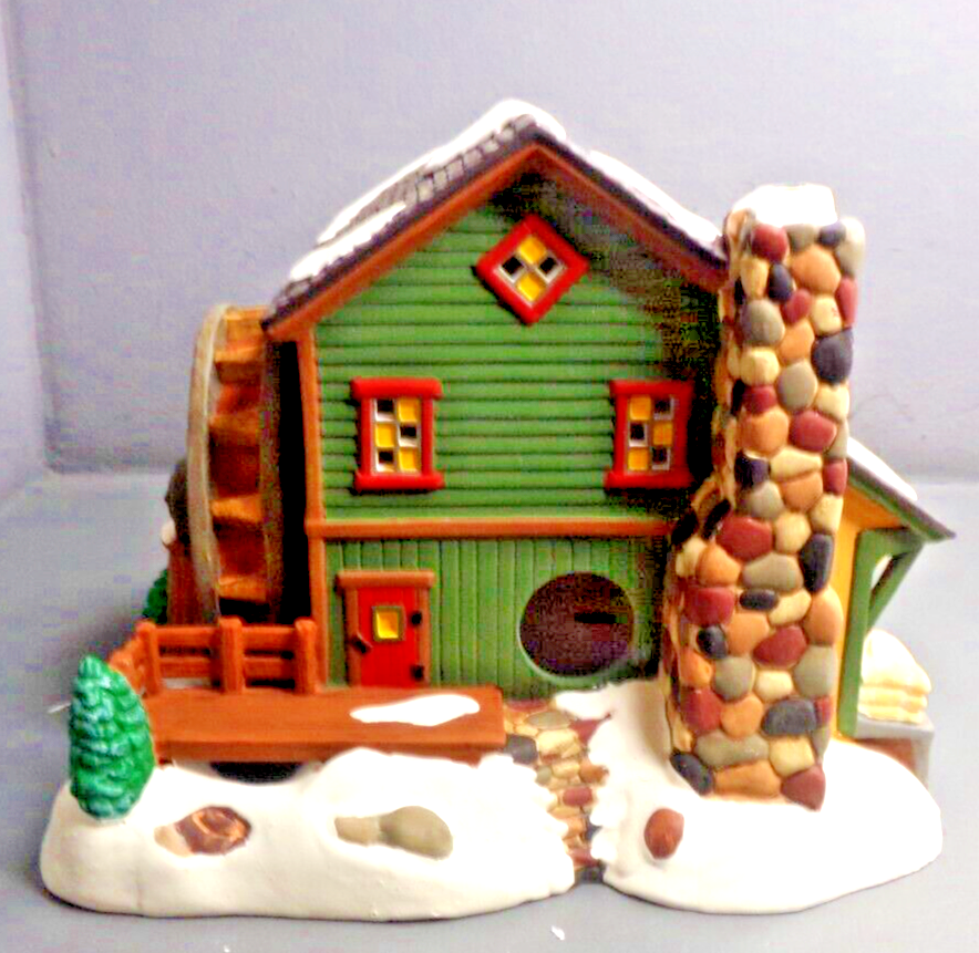 DEPT 56 CHRISTMAS ORIGINAL SNOW VILLAGE BUILDING ROCK CREEK MILL HOUSE eBay