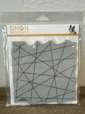 Simon Says Stamp Fractured Background Stamp New 6x6” Cling