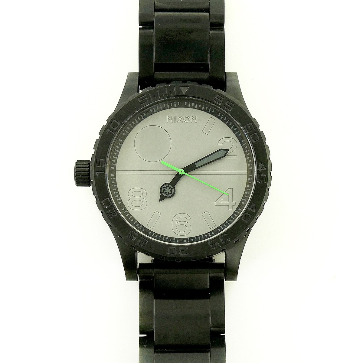 NIXON DEATH STAR THE 51-30 STAR WARS QUARTZ GRAY DIAL BLACK NIXON DEATH STAR THE 51-30 STAR WARS QUARTZ GRAY DIAL BLACK