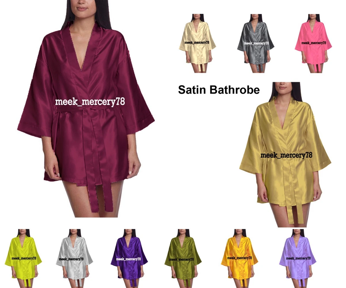 Satin Nuit Robe Peignoir Dor Femmes Sexy D guisement Long V tement de S26