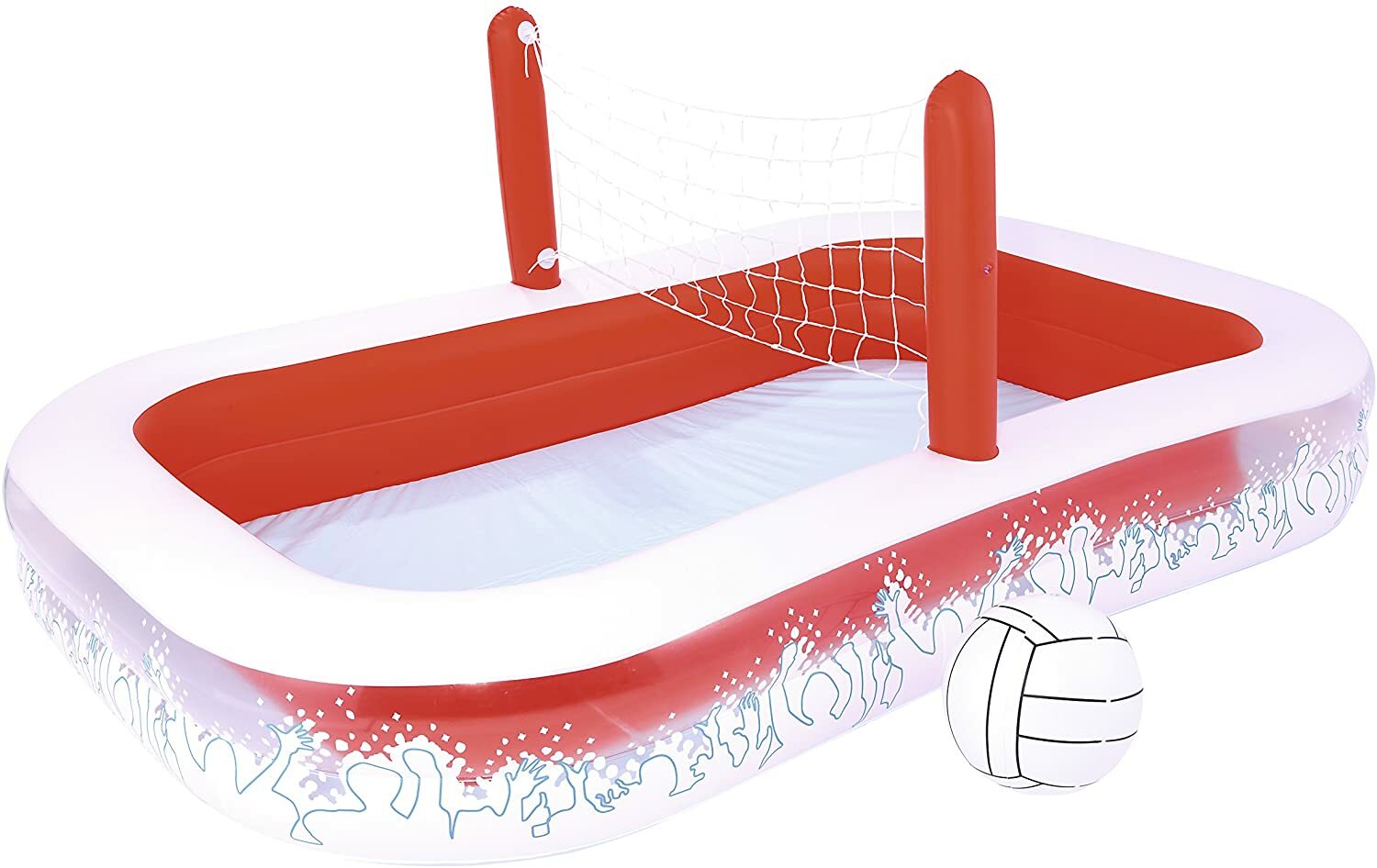 PISCINA GONFIABILE VOLLEY PALLAVOLO PER BAMBINI CM 254 x 168 x 97 BESTWAY 54125