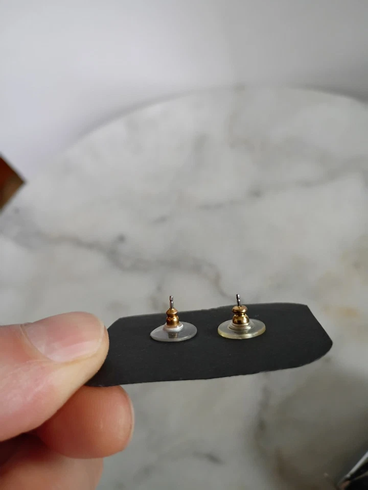 Aretes Alamea de plata 925 rodio Hawaii Nautilus concha de ópalo azul Foto 3 de 4