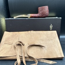 Vintage Savinelli Punto Oro 121 KS Italian Briar Tobacco Pipe w Box & Pouch -EL