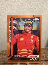 2025 Topps Chrome Formula 1 F1 Grand Prix Carlos Sainz Orange Refractor /25