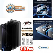 Privacy Anti-Spy Tempered Glass Screen Protector iPhone 17 Pro Max 16 15