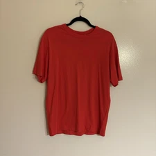 Everlane Unisex Sz E3 Women M Men S Goji Berry The Everyone Relaxed Hemp Tee NWT