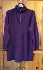 Madewell Merino Wool Blend Sweater Dress Women’s XXL Preppy Minimalist Half Zip