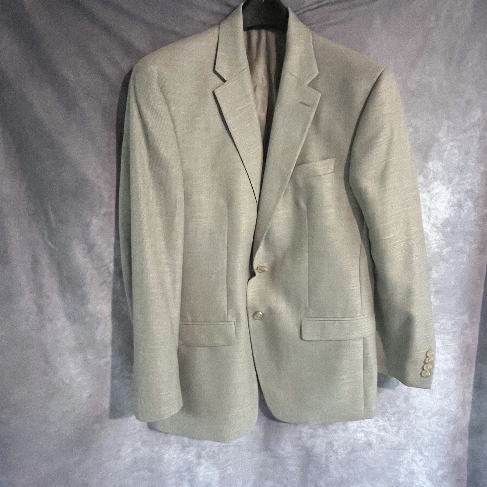 Lauren Ralph Lauren Blazer Men's 40R Beige Button Up Sport Coat Blazer  Peppy
