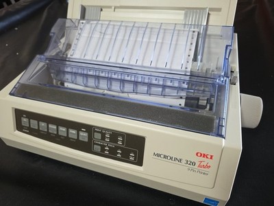 OKI Microline 320 Turbo 9 Pin Dot Matrix Printer Black & White Parallel D22800A