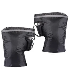1 Pair Universal Motorcycle Handlebar Muffs Winter Compatible Snowmobile Hand...