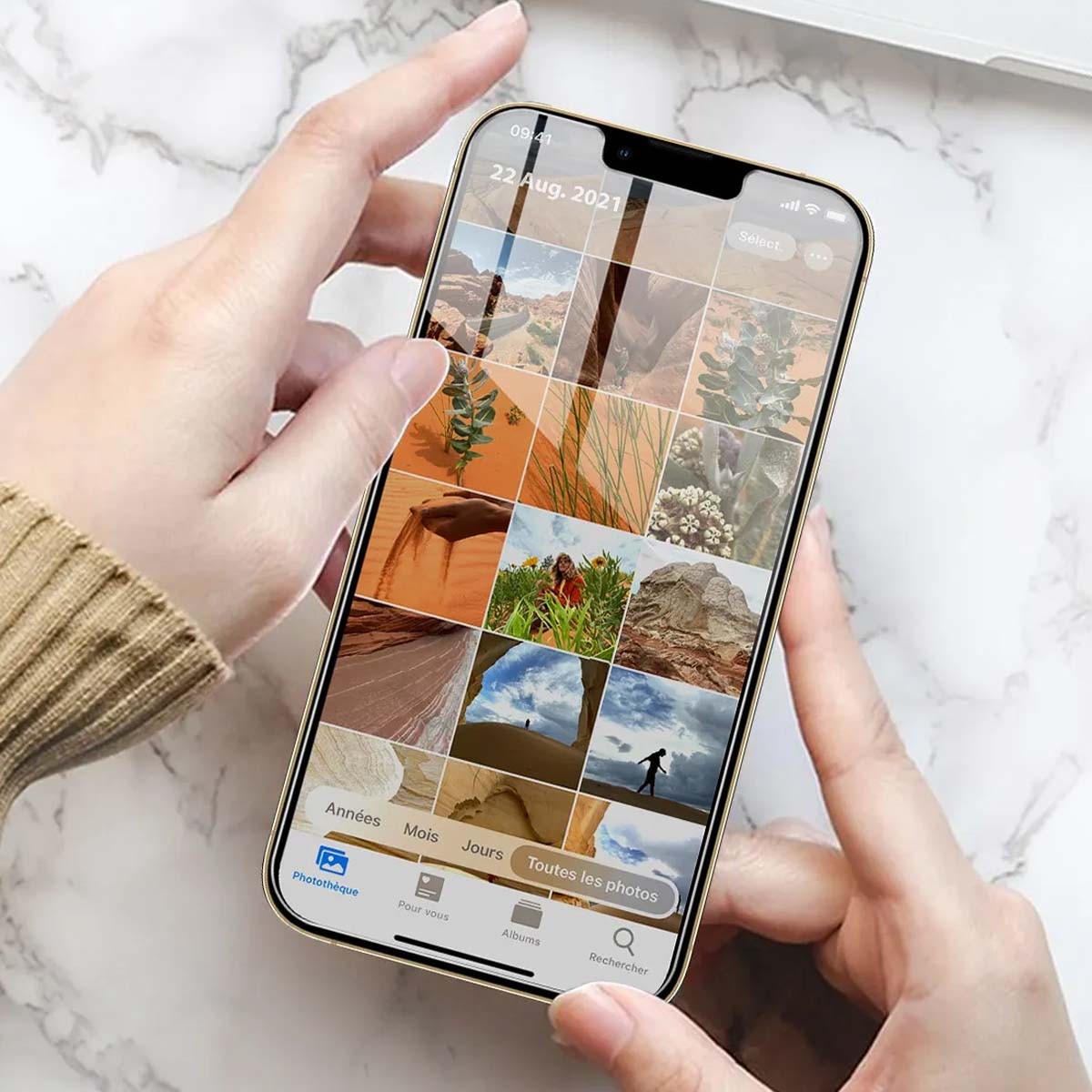 Verre trempé 9H iPhone 13 Pro Max pour une navigation fluide en extérieur - 3