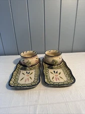 Temp-tations by Tara ”Old World” Soup & Sandwich Set-Multicolor- Set of 2￼